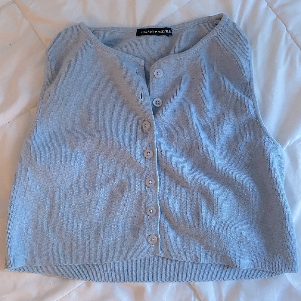 Brandy Light Blue Sweater Vest/Tanktop